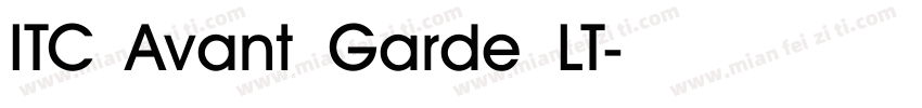 ITC Avant Garde LT字体转换